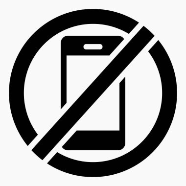 Telefonu kullanmayın. Sohbet yasağı. Sessizlik! Hücresel bağlantı yok. Web siteleri ve mobil minimal düz tasarım için ticari satır vektör simgesi.