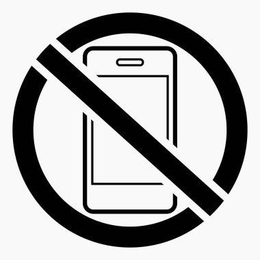 Telefonu kullanmayın. Sohbet yasağı. Sessizlik! Hücresel bağlantı yok. Web siteleri ve mobil minimal düz tasarım için ticari satır vektör simgesi.