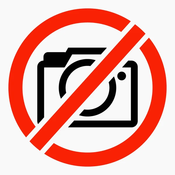 Use Camera Photo Ban You Cannot Take Pictures Photo Commercial — Archivo Imágenes Vectoriales