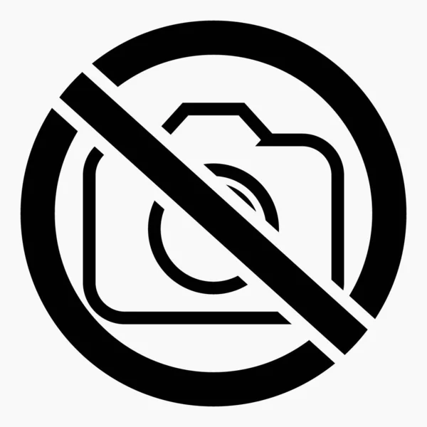 Use Camera Photo Ban You Cannot Take Pictures Photo Commercial — Stock vektor