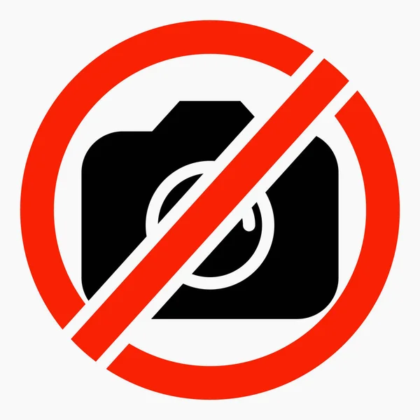Use Camera Photo Ban You Cannot Take Pictures Photo Commercial — стоковый вектор