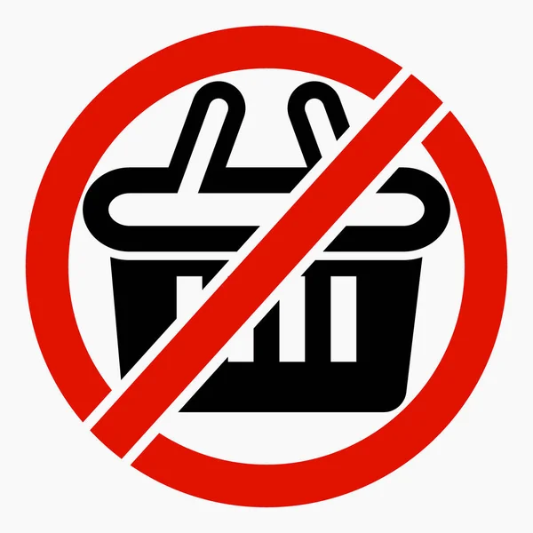 Trade Prohibition Icon Stop Trade Trade Commercial Line Vector Icon — Stock Vector