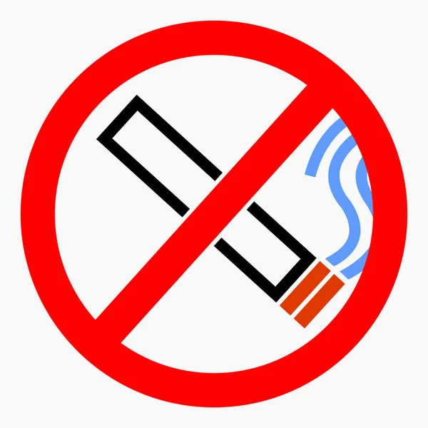 Smoking Icon Smoking Ban Smoke Indoors Danger Cigarettes Vector Icon — ストックベクタ