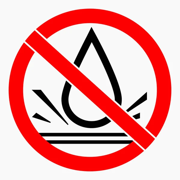 Drop Water Protection Icon Spray Warnings Water Sign Rain Vector — Stockvector