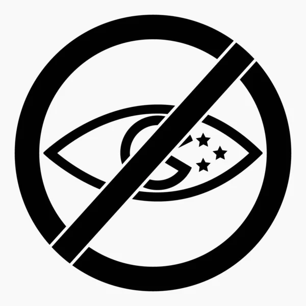 Night Vision Night Video Ban Use Night Vision Vector Icon — Stockvektor