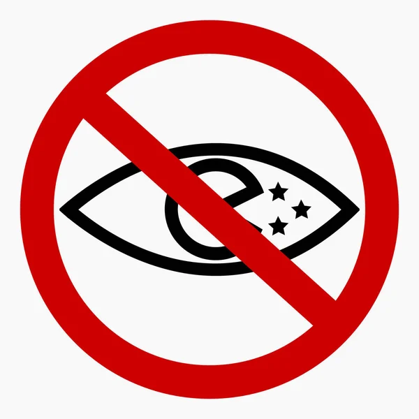 Night Vision Night Video Ban Use Night Vision Vector Icon — Stockvector