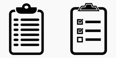 Simge listesi, liste, çizelge, kayıt. Katalog ya da kaydırma etiketi. Bil ya da takvim. Duruşma. Nomenklature, boncuklar, şaplaklar. Vektör simgesi.