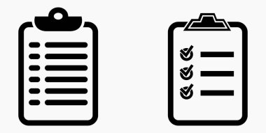 Simge listesi, liste, çizelge, kayıt. Katalog ya da kaydırma etiketi. Bil ya da takvim. Duruşma. Nomenklature, boncuklar, şaplaklar. Vektör simgesi.