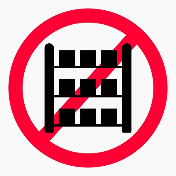 Stock Icon Put Shelves Shelves Use Warehouse Storage Ban Vector — Stock Vector