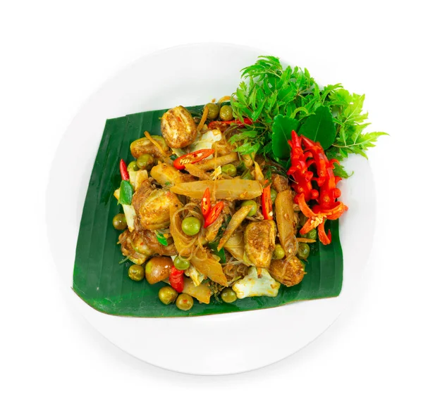 Gemengde Groenten Curry Gaeng Hoa Northern Thai Food Traditionele Stijl — Stockfoto