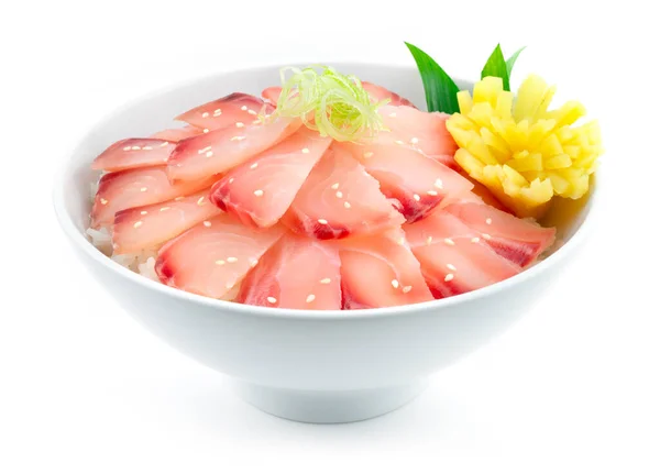 Izumidai Don Japanese Food Fusion Style Decoration Carved Pickled Radish — Stock Photo, Image