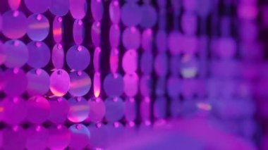 Mavi Mor Bokeh Işık Kalıbı Arkaplanı. Yumuşak odaklanma. Yüksek kalite 4k görüntü