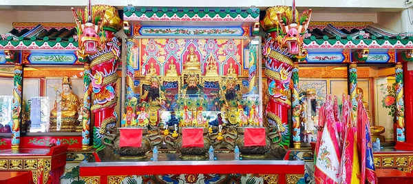 Bangkok Thailand July 2022 Many Deity Statues Worship Chinese Temples — Φωτογραφία Αρχείου