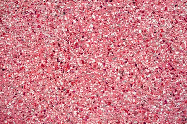 Red Pink Gravel Pattern Concrete Wall Background Surface Material Mineral — Stock Photo, Image