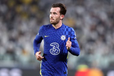 Torino, İtalya. 29 Eylül 2021. Chelsea Fc takımından Ben Chilwell Uefa Şampiyonlar Ligi H Grubu maçında Juventus Fc ve Chelsea Fc arasında .