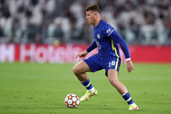 Torino Itálie Září2021 Ross Barkley Chelsea Během Utkání Ligy Mistrů — Stock fotografie