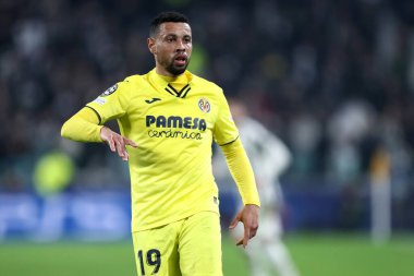 Torino, İtalya. 16 Mart 2022. Villarreal CF 'den Francis Coquelin UEFA Şampiyonlar Ligi' nde Juventus Fc ve Villareal CF arasında oynanan 16 bacaklı ikinci turda.