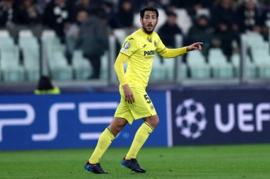 Torino, İtalya. 16 Mart 2022. Villarreal CF 'den Dani Parejo UEFA Şampiyonlar Ligi' nde Juventus Fc ve Villareal CF arasında oynanan 16 bacaklı ikinci turda.