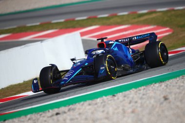  Formula 1 Sezon Öncesi Testi 2022 'de Williams' tan Nicholas Latifi yolda. 