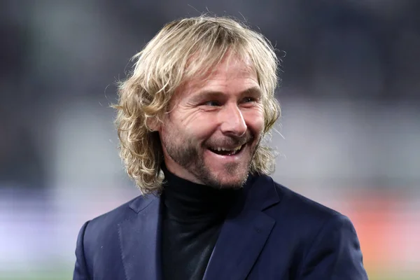 Torino, İtalya. 16 Mart 2022. Juventus Fc takımından Pavel Nedved, Juventus Fc ve Villareal CF arasında oynanan 16 bacaklı UEFA Şampiyonlar Ligi ikinci turunda.