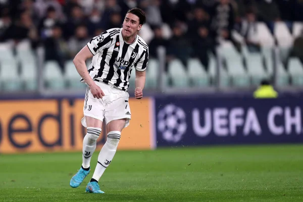 Turin Italien März 2022 Dusan Vlahovic Von Juventus Während Des — Stockfoto