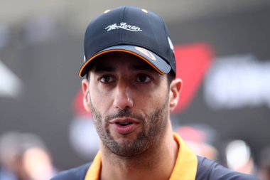Monte-Carlo (Monako) - 26-29 Mayıs 2022 - Monako F1 Grand Prix sırasında McLaren 'lı Daniel Ricciardo  