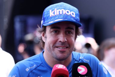 Monte-Carlo (Monako) - 26-29 Mayıs 2022 - Monako F1 F1 Grand Prix sırasında Alpine F1 'den Fernando Alonso  