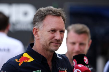 Monte-Carlo (Monako) - 26-29 Mayıs 2022 - Monako F1 Grand Prix sırasında Red Bull Racing 'den Christian Horner  