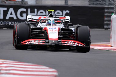 Monte-Carlo (Monako) - 26-29 Mayıs 2022 - Monako F1 Grand Prix sırasında Haas F1 takımından Mick Schumacher  