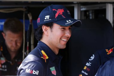 Monte-Carlo (Monaco) - 26-29 Mayıs 2022 - Monako F1 Grand Prix 'si sırasında Red Bull Racing' den Sergio Perez  