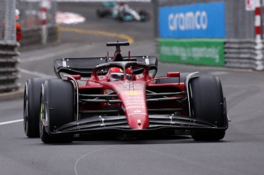 Monte-Carlo (Monako) - 26-29 Mayıs 2022 - Monako F1 Grand Prix 'si sırasında Scuderia Ferrari' den Charles Leclerc  