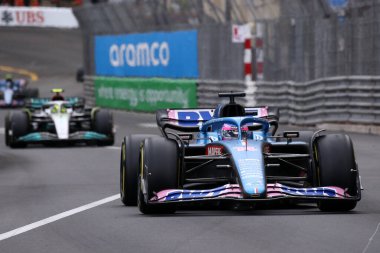 Monte-Carlo (Monako) - 26-29 Mayıs 2022 - Monako F1 F1 Grand Prix sırasında Alpine F1 'den Fernando Alonso  