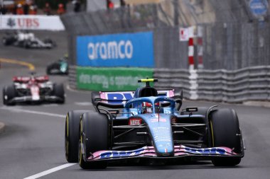 Monte-Carlo (Monako) - 26-29 Mayıs 2022 - Monako F1 F1 Grand Prix sırasında Alpine F1 Esteban Ocon  