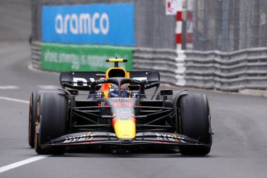 Monte-Carlo (Monaco) - 26-29 Mayıs 2022 - Monako F1 Grand Prix 'si sırasında Red Bull Racing' den Sergio Perez  