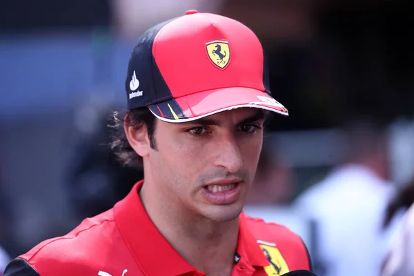 Monte Carlo Mónaco Mayo 2022 Carlos Sainz Scuderia Ferrari Durante — Foto de Stock