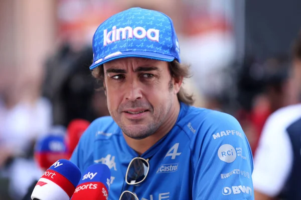 Montecarlo Mónaco Mayo 2022 Fernando Alonso Alpina Durante Gran Premio — Foto de Stock