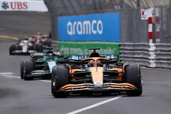 Monte Carlo Mônaco Maio 2022 Daniel Ricciardo Mclaren Durante Grande — Fotografia de Stock
