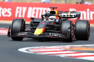 Max Verstappen of Red Bull Racing  during the F1 Grand Prix of Hungary at Hungaroring on July 29-31, 2022 Mogyorod, Hungary.
