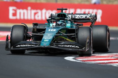 Lance Stroll of Aston Martin  during the F1 Grand Prix of Hungary at Hungaroring on July 29-31, 2022 Mogyorod, Hungary.