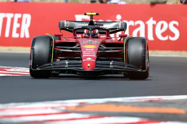 Carlos Sainz Scuderia Ferrari Grand Prix Hungary Hungaroring July 2022 — Foto de Stock