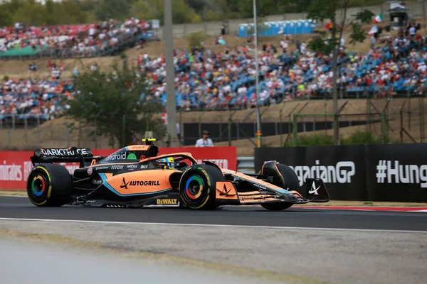 Lando Norris Mclaren Grand Prix Hungary Hungaroring July 2022 Mogyorod — Fotografia de Stock