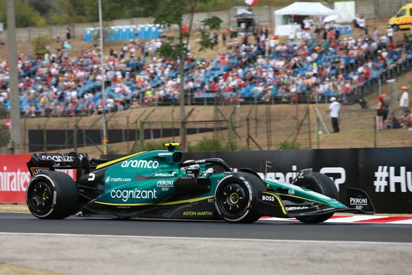 Sebastian Vettel Aston Martin Grand Prix Hungary Hungaroring July 2022 — Fotografia de Stock