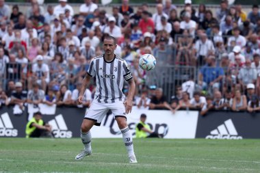 Leonardo Bonucci of Juventus Fc during the friendly match beetween Juventus and Juventus U23 at Stadio Comunale on August 4, 2022 in Villar Perosa, Italy .