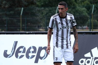 Angel Di Maria of Juventus Fc during the friendly match beetween Juventus and Juventus U23 at Stadio Comunale on August 4, 2022 in Villar Perosa, Italy .