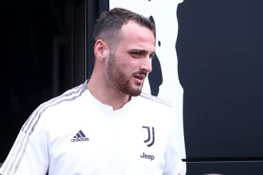 Federico Gatti of Juventus Fc during the friendly match beetween Juventus and Juventus U23 at Stadio Comunale on August 4, 2022 in Villar Perosa, Italy .