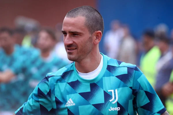 Leonardo Bonucci of Juventus Fc during the friendly match beetween Juventus and Juventus U23 at Stadio Comunale on August 4, 2022 in Villar Perosa, Italy .