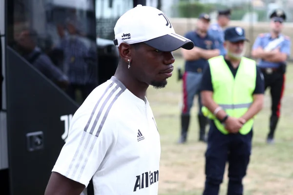 Paul Pogba of Juventus Fc during the friendly match beetween Juventus and Juventus U23 at Stadio Comunale on August 4, 2022 in Villar Perosa, Italy .