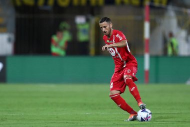 Patrick Ciurria of Ac Monza during the Coppa Italia match beetween Ac Monza and Frosinone Calcio at U-Power Stadium on August 7, 2022 in Monza, Italy .