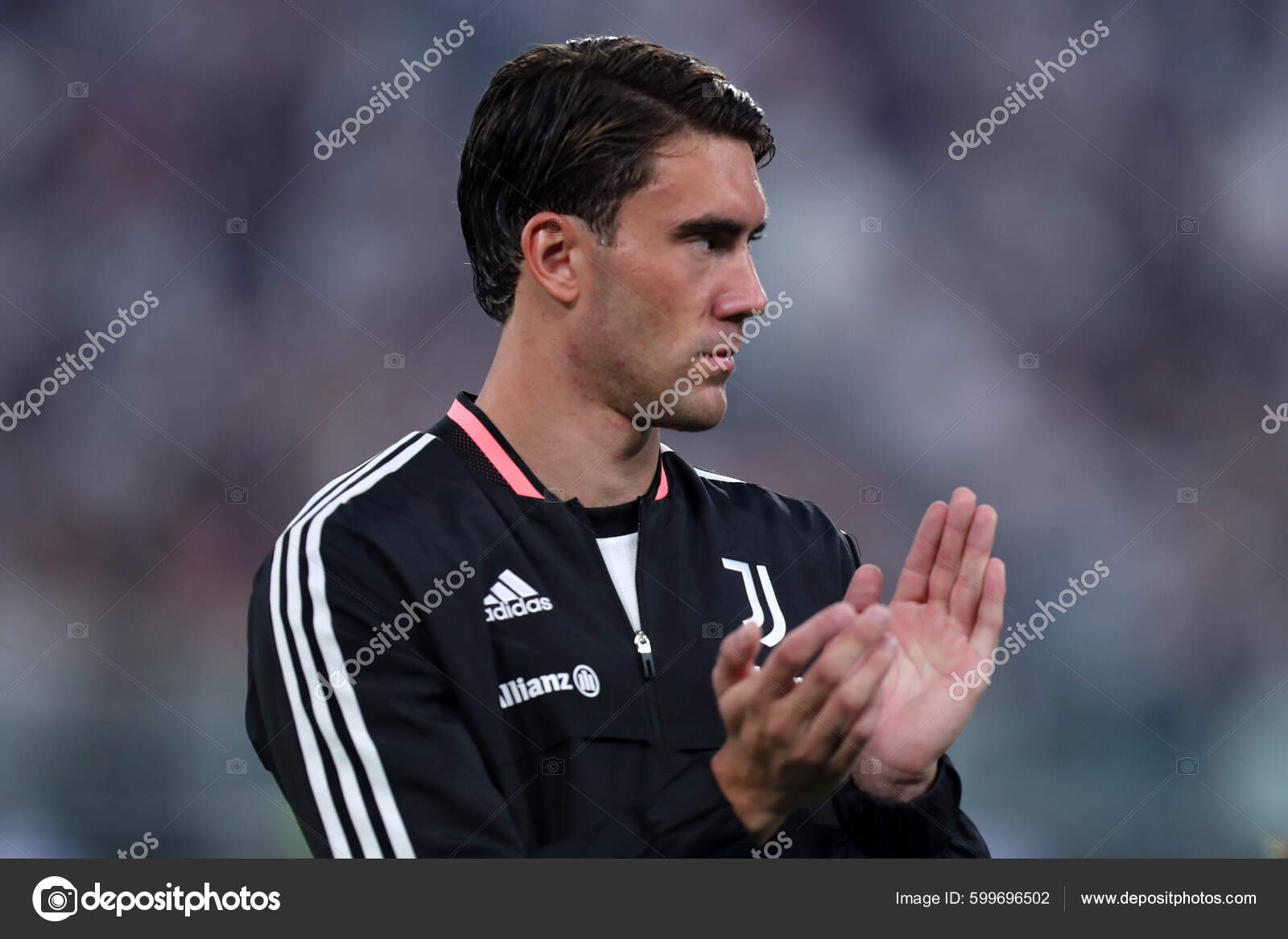 Juventus - Juventus U23 Dusan Vlahovic of Juventus Fc looks on during the  friendly match beetween