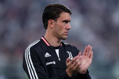 Dusan Vlahovic of Juventus Fc during the  Serie A match beetween Juventus Fc and Us Sassuolo at Allianz Stadium on August 14, 2022 in Torino, Italy .
